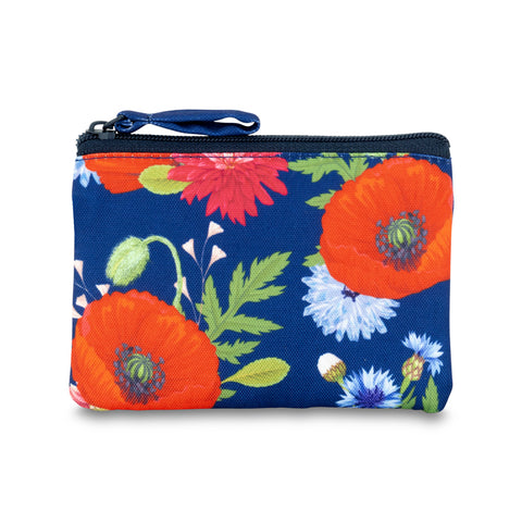 Vibrant Poppy Bloom rPET Coin Purse