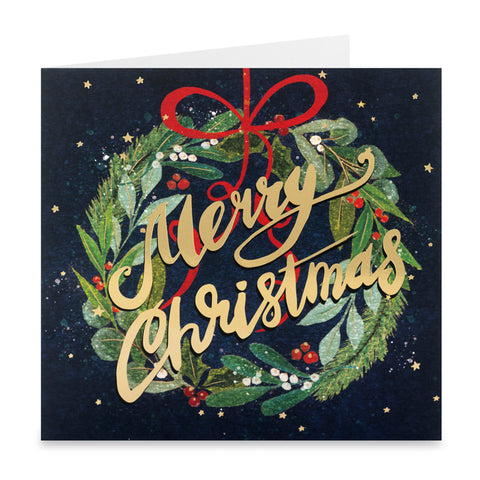 Christmas Wreath Christmas Cards - Pack of 10