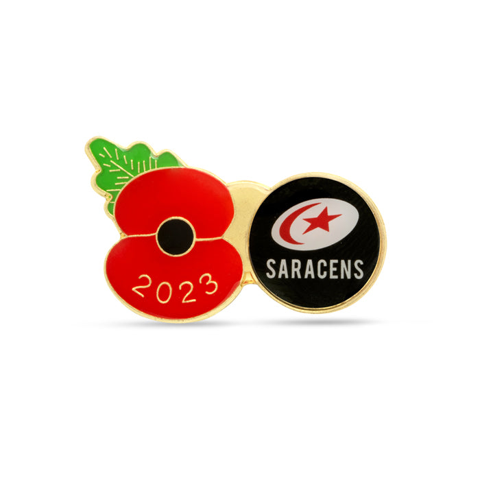 Saracens Poppy Rugby Pin 2023 Poppy Shop UK