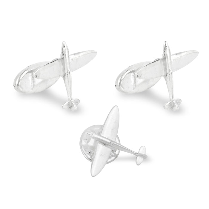 Spitfire cufflinks silver store