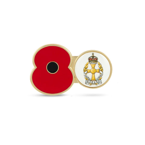Service Poppy Pin Queen Alexandra's Royal Army Nursing Corps (QARANC)