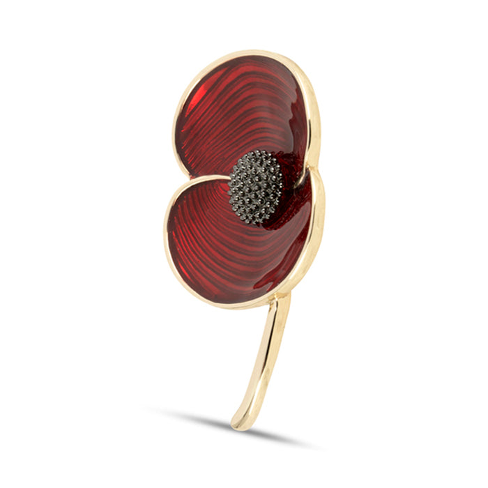 Large poppy brooch deals