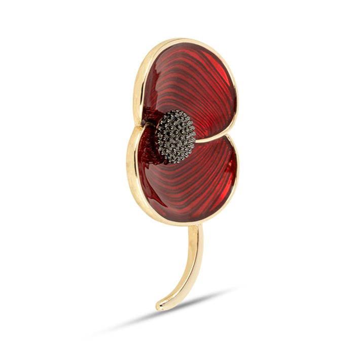 Remembrance Through Time Large Poppy Brooch Poppy Shop UK
