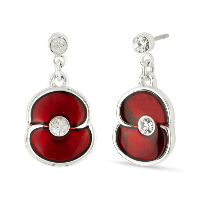 Poppy earrings british legion hotsell