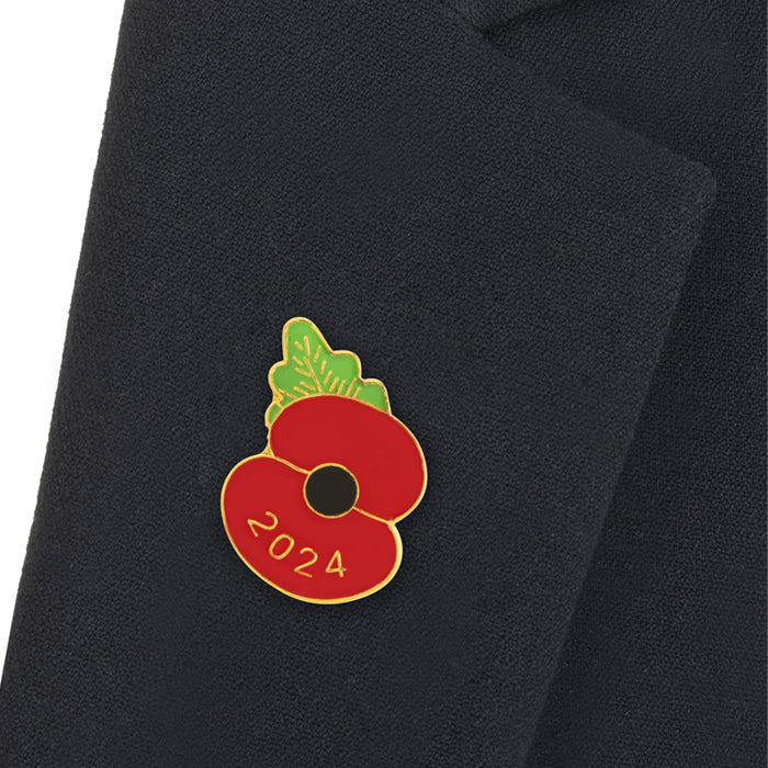 2024 Dated Poppy Lapel Pin 3 Poppy Shop UK
