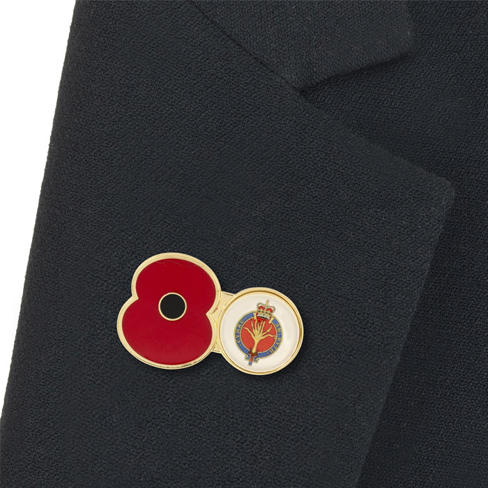 Welsh Guards Service Poppy Pin