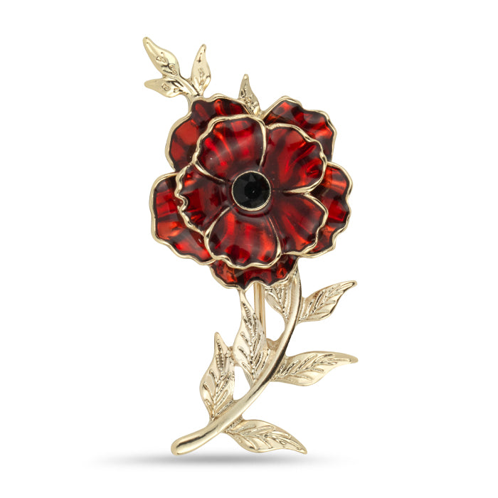 Red poppy brooches new arrivals