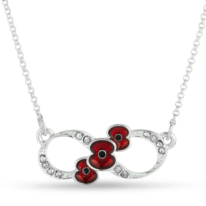 Infinity poppy brooch hotsell