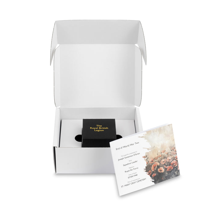 End of the Second World War 80 Years Poppy Lapel Pin