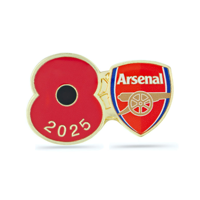 Arsenal Poppy Football Pin 2025