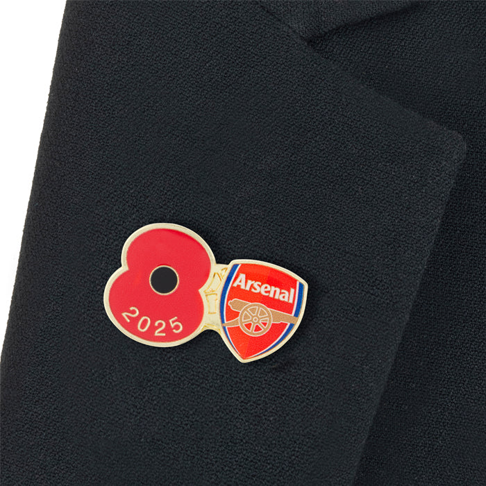 Arsenal Poppy Football Pin 2025