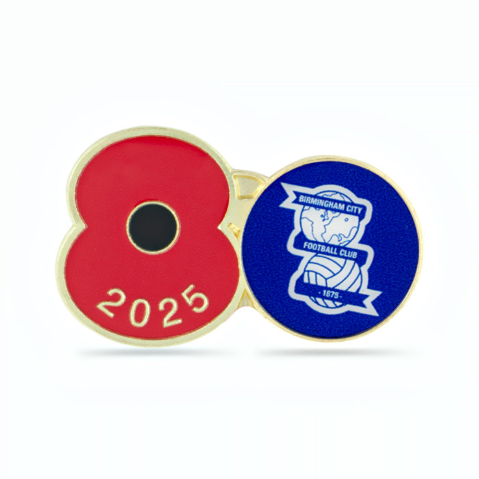 Birmingham City Poppy Football Pin 2025