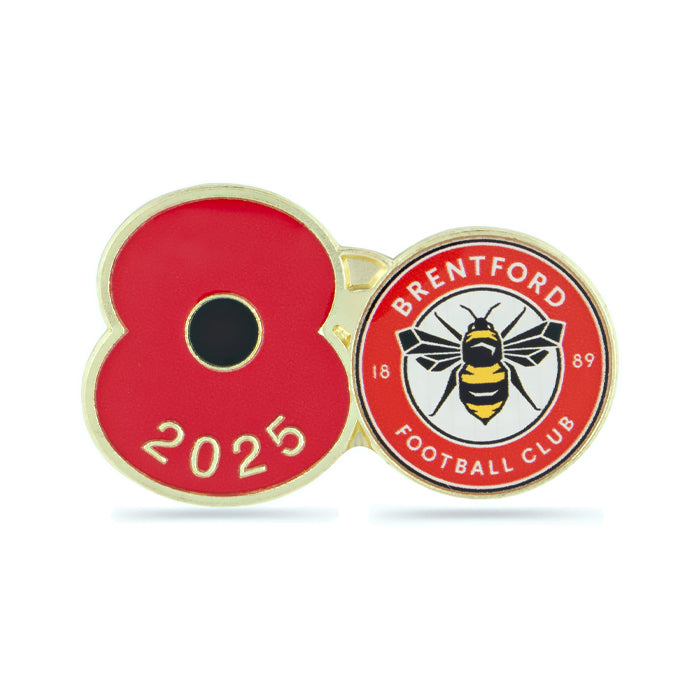 Brentford Poppy Football Pin 2025
