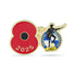 Bristol Rovers Poppy Football Pin 2025