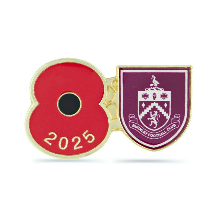 Burnley Poppy Football Pin 2025