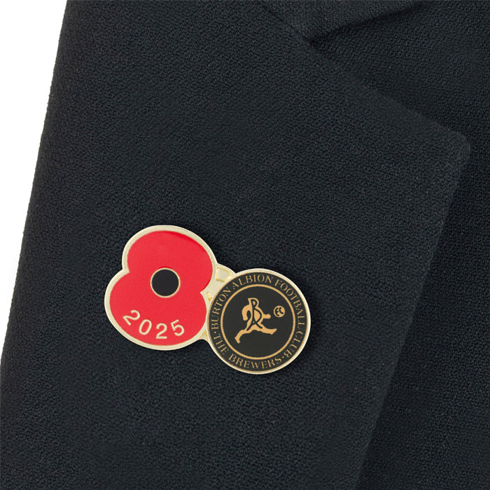 Burton Albion Poppy Football Pin 2025