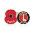 Charlton Athletic Poppy Football Pin 2025
