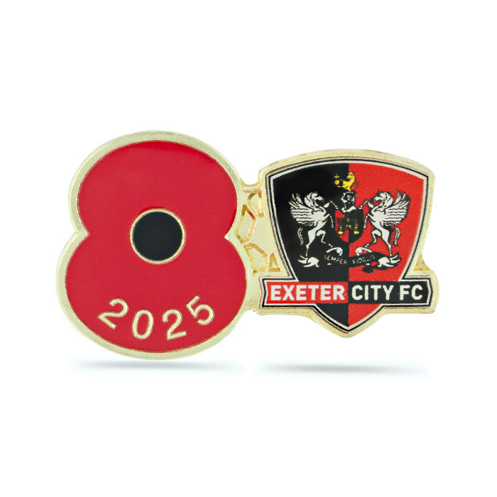 Exeter City Poppy Football Pin 2025 Poppy Shop UK