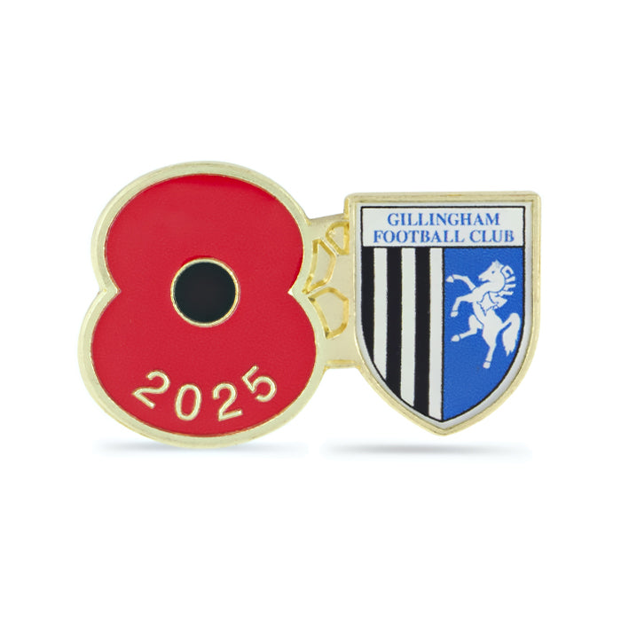 Gillingham Poppy Football Pin 2025 Poppy Shop UK