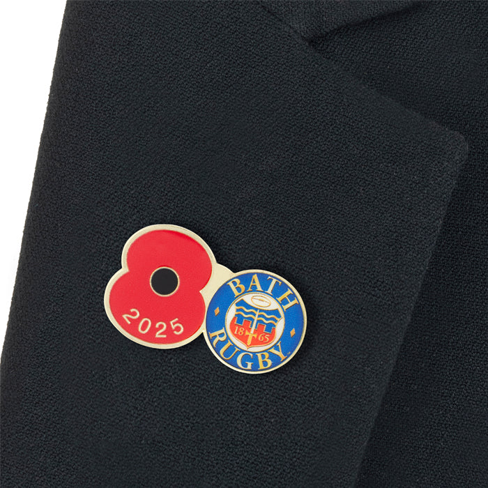 Bath Poppy Rugby Pin 2025