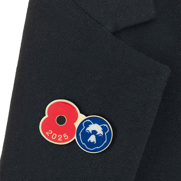 Bristol Bears Poppy Rugby Pin 2025