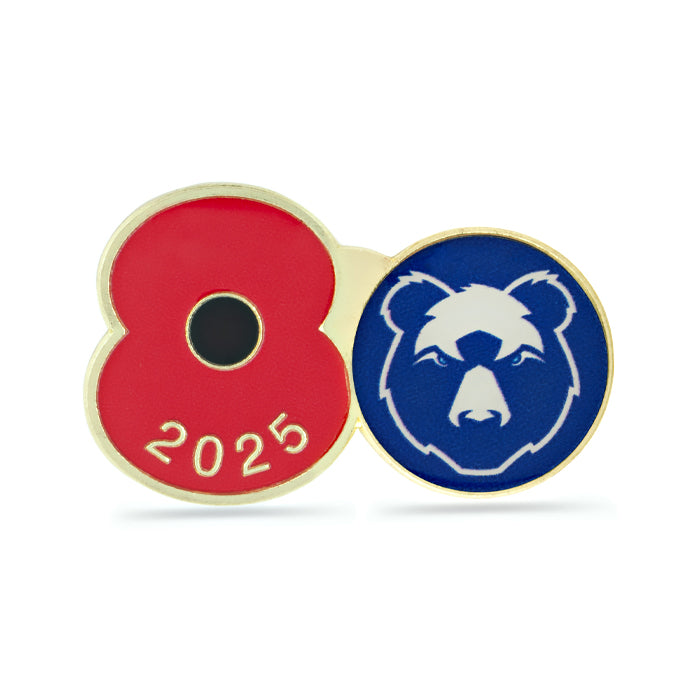 Bristol Bears Poppy Rugby Pin 2025