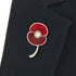 At the Going Down of the Sun Poppy Brooch