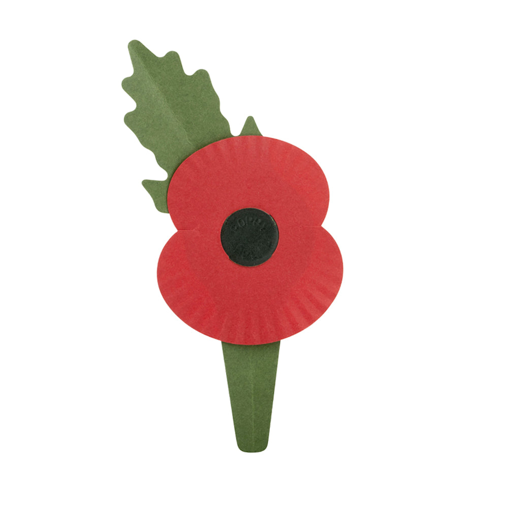 Plastic Free Paper Poppy 2 Donation Buy a Poppy Poppy Shop UK
