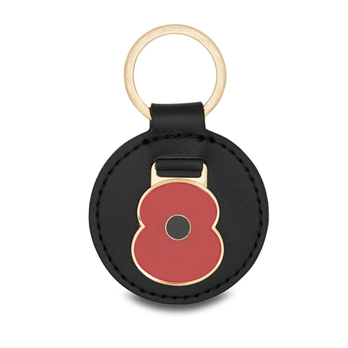 Poppy Leather Key Fob