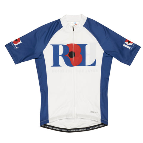 Royal British Legion Race Fit White/Blue Cycle Shirt