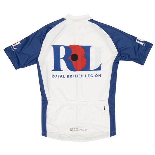 Royal British Legion Race Fit White/Blue Cycle Shirt