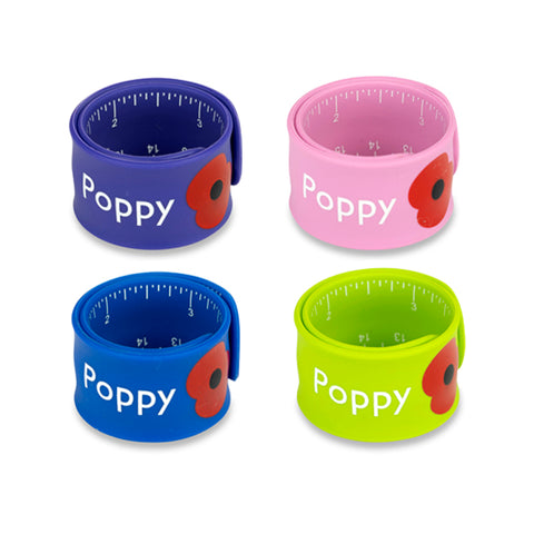 Poppy Appeal Snap Bands - Pack of 4