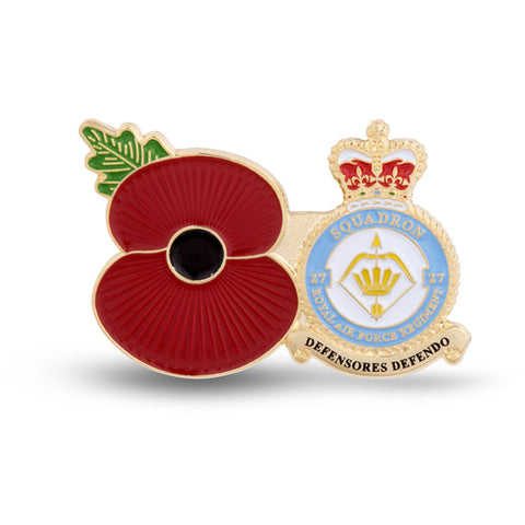 Service Poppy Pin 27 SQUADRON RAF REGIMENT