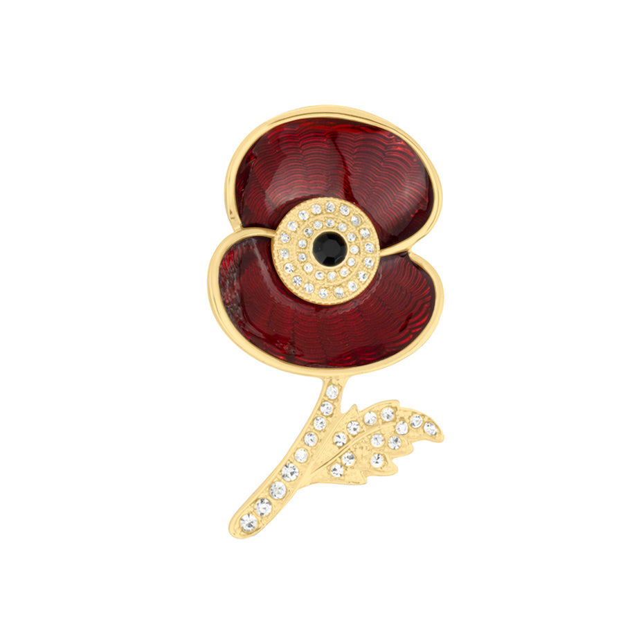 Service Before Self Poppy Brooch