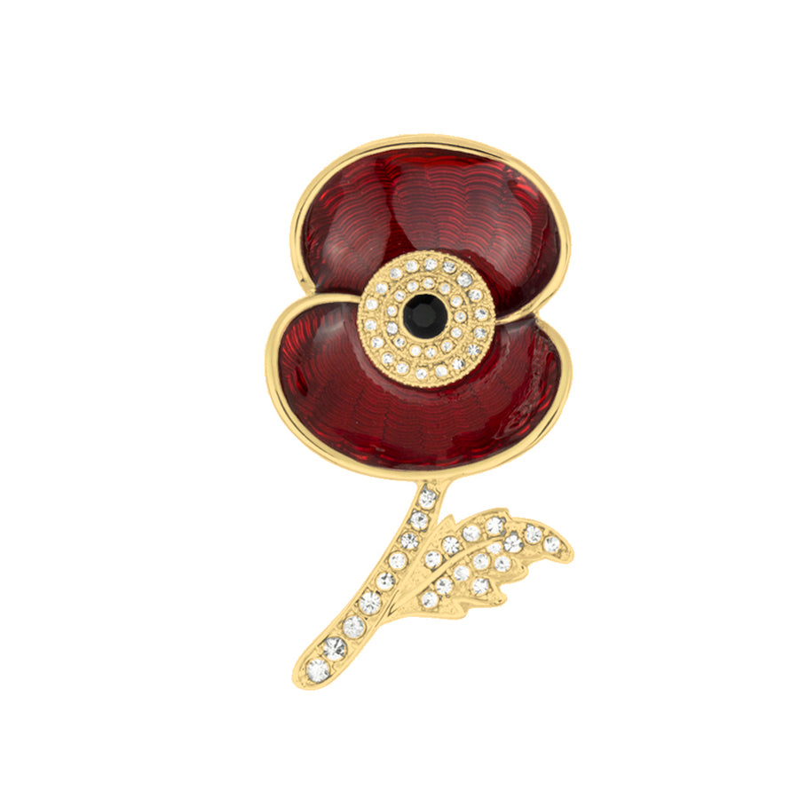 Service Before Self Poppy Brooch