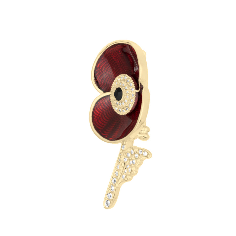 Service Before Self Poppy Brooch