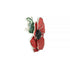 Raised Poppy and Leaf Glitter Brooch