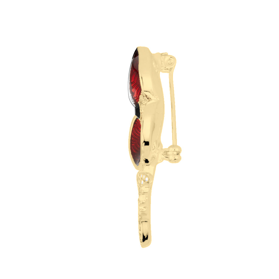 Service Before Self Poppy Brooch