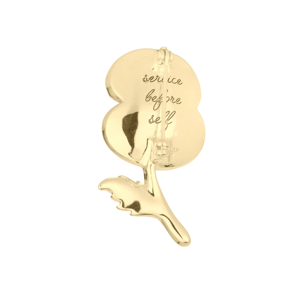 Service Before Self Poppy Brooch