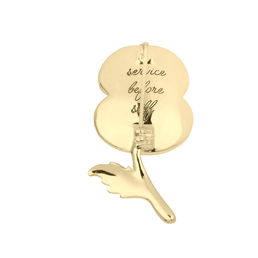 Service Before Self Poppy Brooch