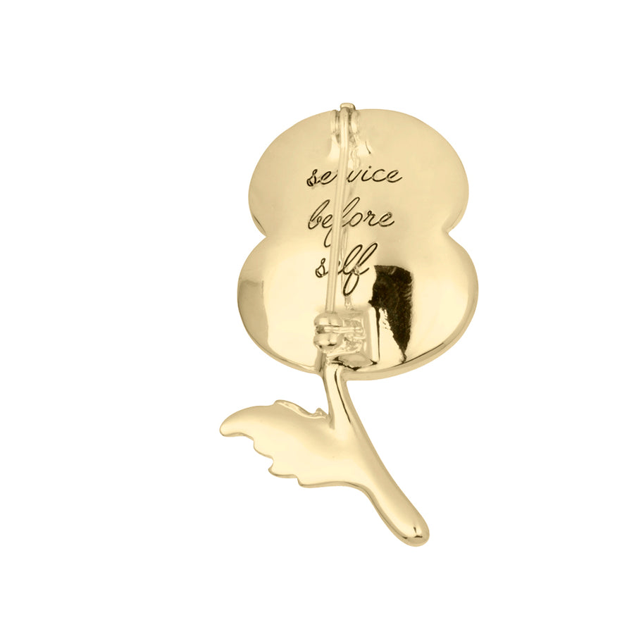 Service Before Self Poppy Brooch