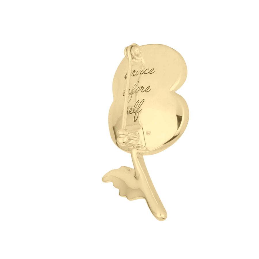Service Before Self Poppy Brooch