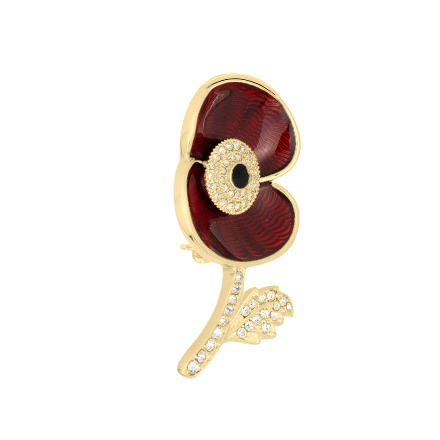 Service Before Self Poppy Brooch
