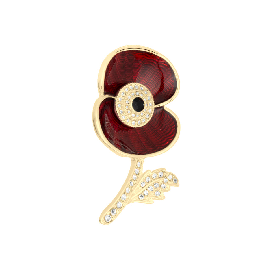 Service Before Self Poppy Brooch