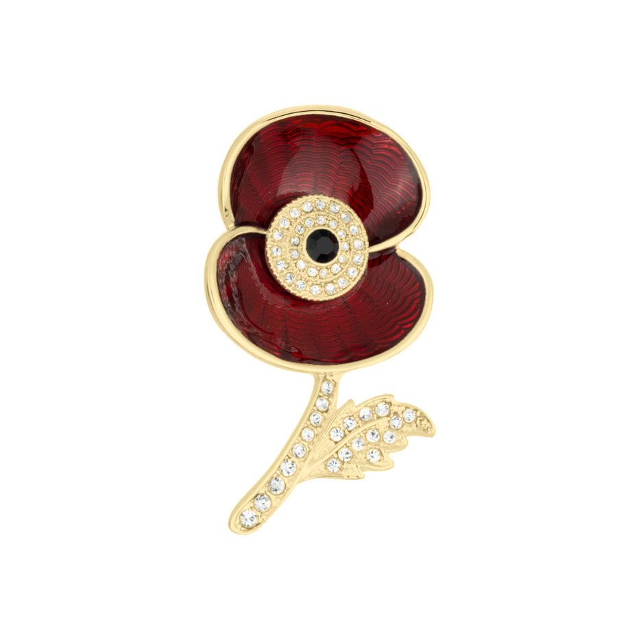 Service Before Self Poppy Brooch