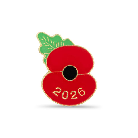 2026 Dated Poppy Lapel Pin - £5