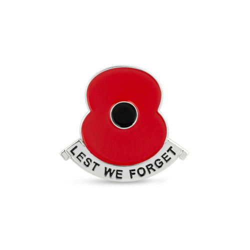 Scroll Pin Lest We Forget Poppy Scroll Pin | Poppy Shop UK