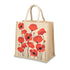 Medium Poppy Garden Jute Bag