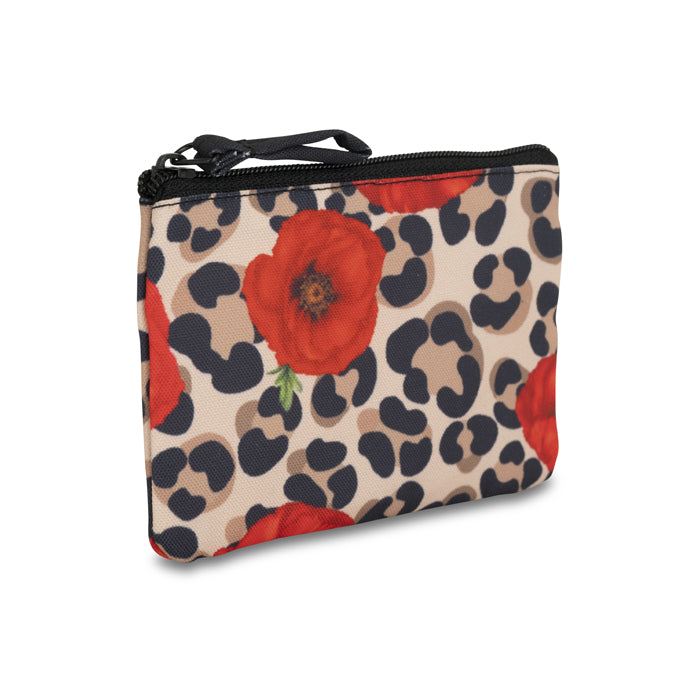 Poppy and Leopard rPET Coin Purse