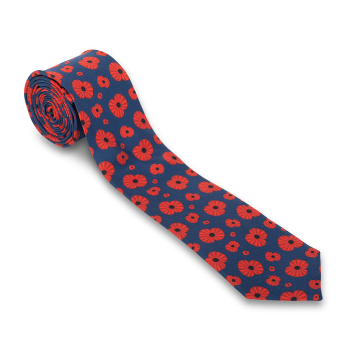 Multi Poppy Silk Tie